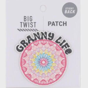 Big Twist 3" Granny Life Applique Patch - NWT - 5 Pack